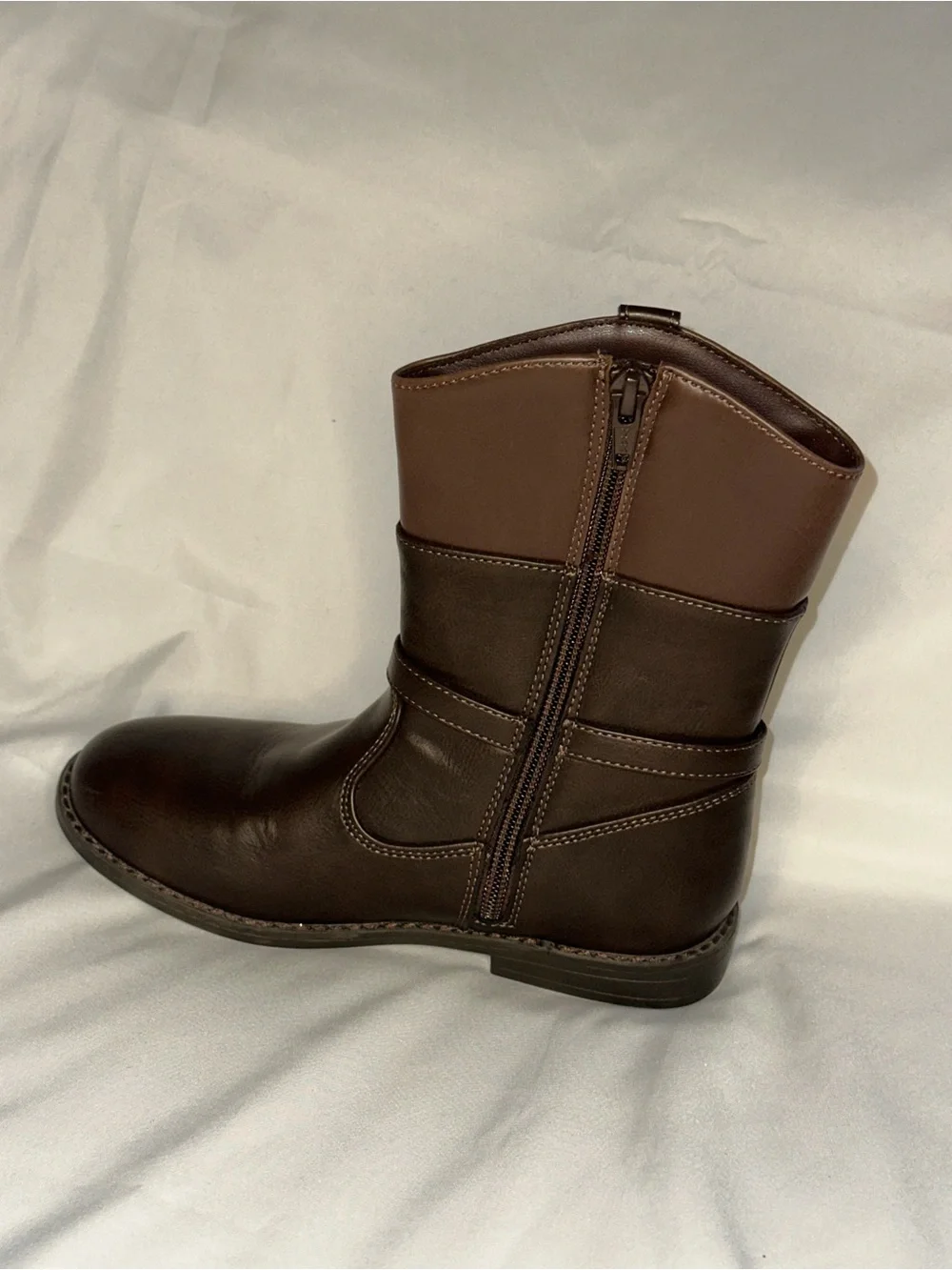 Gymboree Two-Tone Brown Kids Mid-Calf Boots